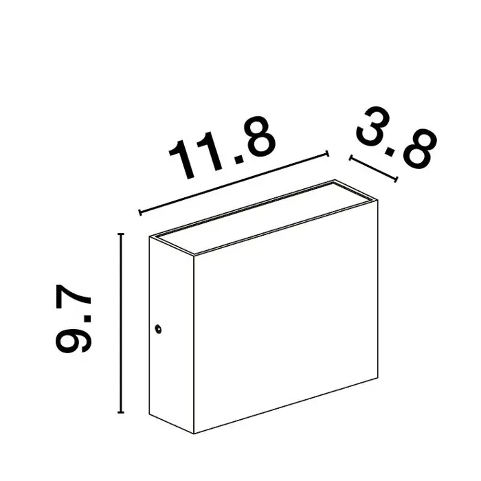 DEWI VANJSKA ZIDNA SVJETILJKA LED 7,7W/3000K/296lm/IP65/ANTRACIT