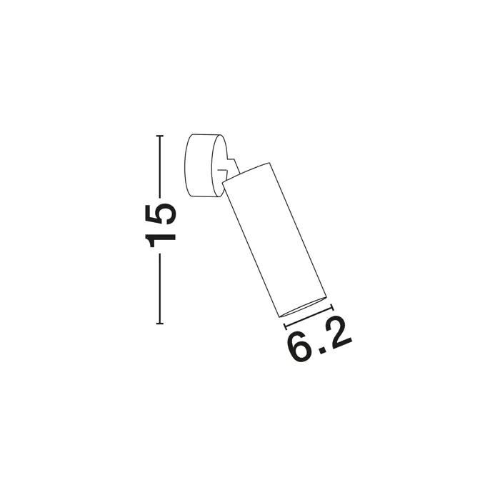 DEXTER REFLEKTOR BIJELA GU10 1x10 Watt IP20 220-240 Volt