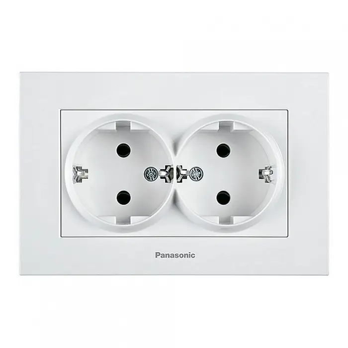 DVOSTRUKA ŠUKO PRIKLJUČNICA BIJELA KARRE PLUS PANASONIC