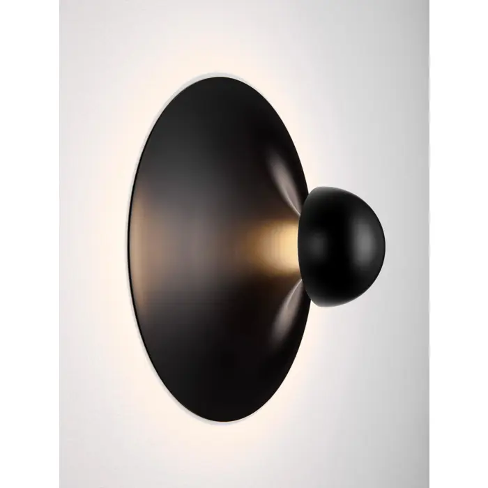 EDEM ZIDNA LAMPA LED/3000K/9W/315Lm/CRNA