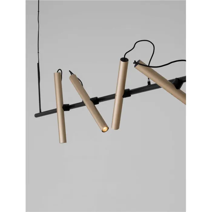 ELLI VISILICA LED /3000K/22W/1112Lm/ CHAMPAIGN ZLATNA & CRNA