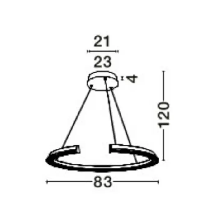 ELMO LED VISILICA KROM 58W IP20 3500K TRIAK PRIGUŠLJIVA