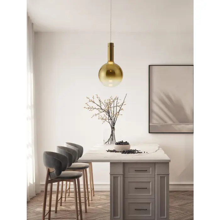 NOSTOS VISILICA LED /3000K/6W/683Lm/ CHAMPAIGN & GOLD