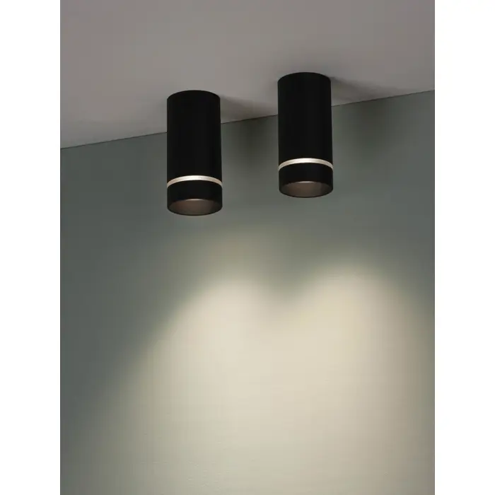 ESCA NADGRADNA SVJETILJKA CRNA GU10 1x10 Watt IP20 220-240 Volt