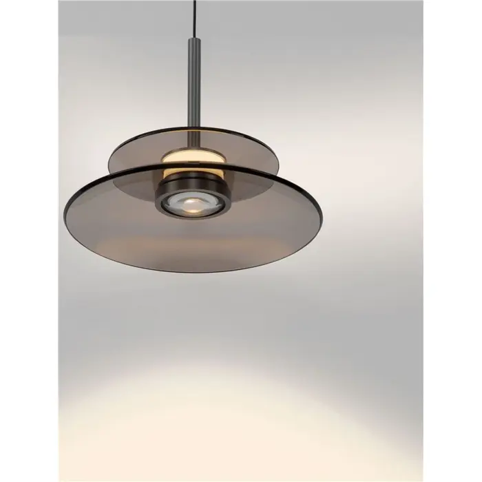 ESTI LED VISILICA TAMNO SMEĐE STAKLO 10W IP20 3000K TRIAK PRIGUŠLJIVA