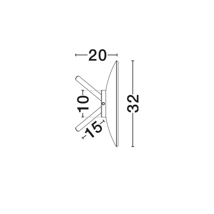 ESTI STOLNA LED SVJETILJKA TAMNO SMEĐA 16W IP20 3000K PRIGUŠLJIVA