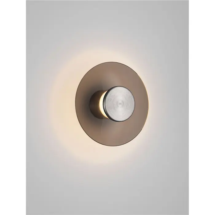 ESTI ZIDNA LED SVJETILJKA TAMNO SMEĐE STAKLO 7W IP20 3000K