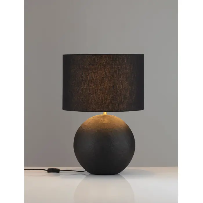 EVER 40 STOLNA SVJETILJKA CRNA/TKANINA E27 1X12W IP20