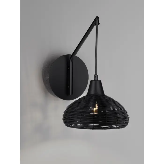 FADO ZIDNA LAMPA E27/12W/CRNA