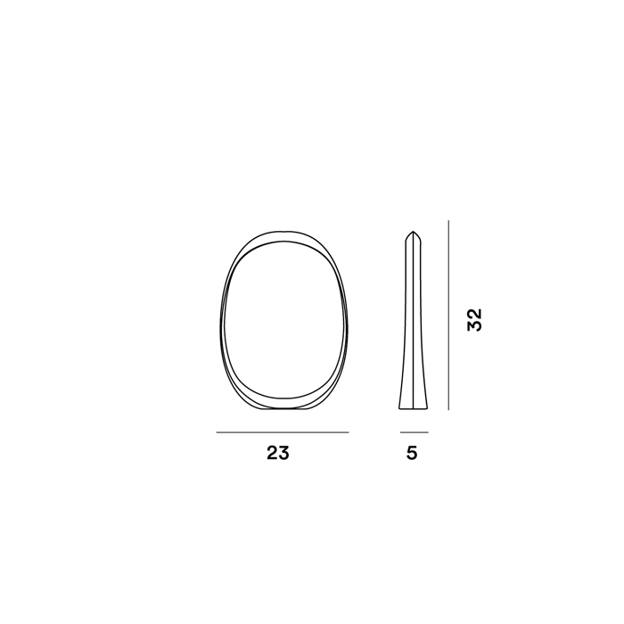 FOSCARINI ANISHA MALA STOLNA LAMPA BIJELA