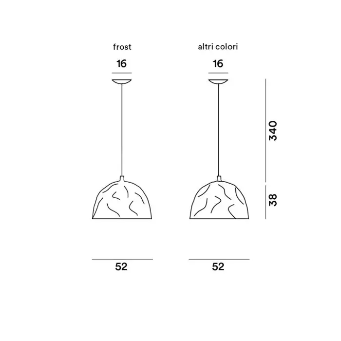 FOSCARINI BUMP VISILICA CRNA