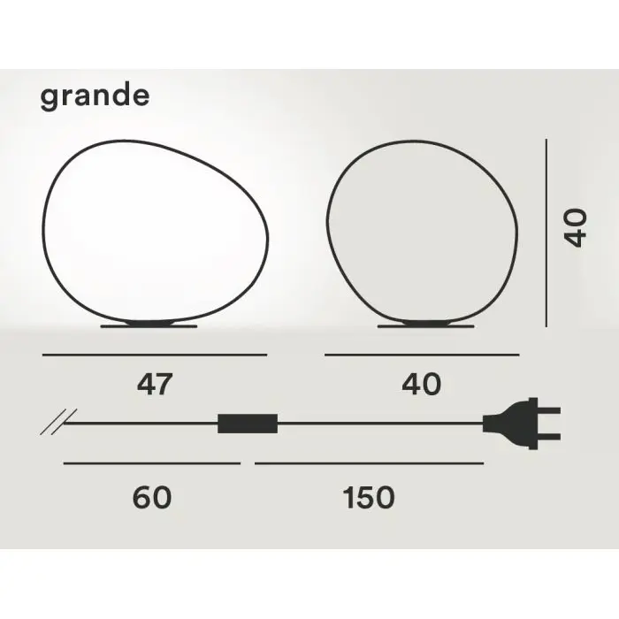 FOSCARINI GREGG STOLNA LAMPA ZLATNO/BIJELA