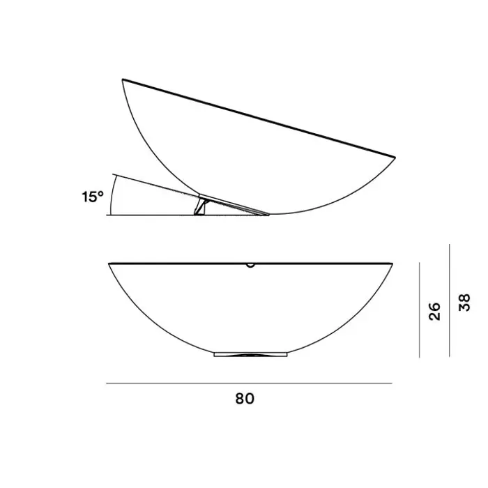 FOSCARINI SOLAR VANJSKA STAJAĆA LAMPA SMEĐA