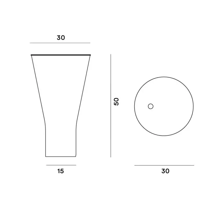 FOSCARINI STOLNA LAMPA SOFFIO ALUMINIJ/PROZIRNA/OPALNA