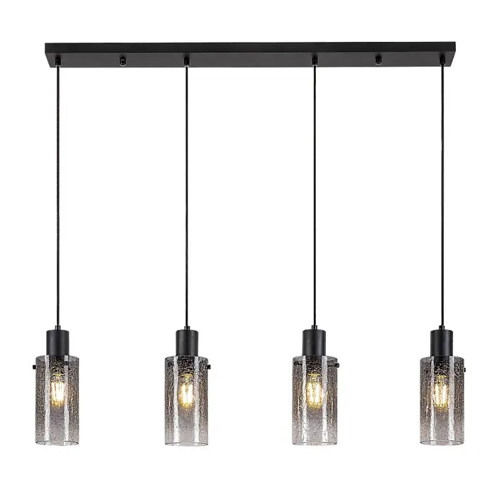 Fumea VISILICA E27 4x MAX 60W/CRNA/IP20