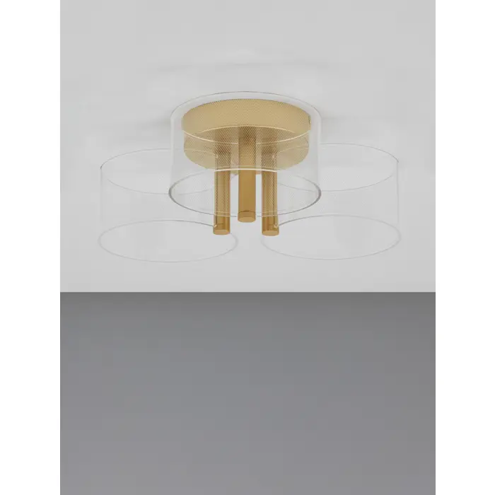 GATLIN PLAFONSKA SVJETILJKA LED 20,5W/3000K/950lm/IP20/MESING ZLATNA