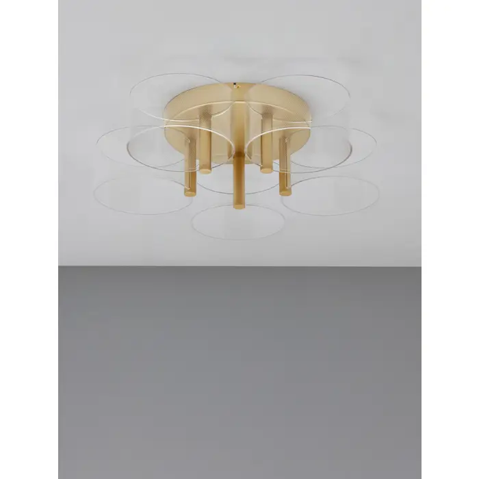 GATLIN PLAFONSKA SVJETILJKA LED 27W/3000K/1306lm/DIMM/IP20/MESING ZLATNA