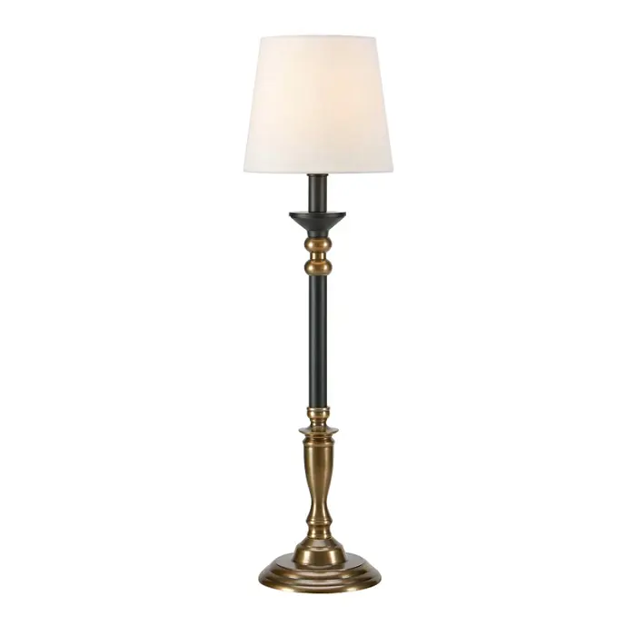 GENT STOLNA LAMPA 1L ANTIQUE/BLACK/OFFWHITE E27