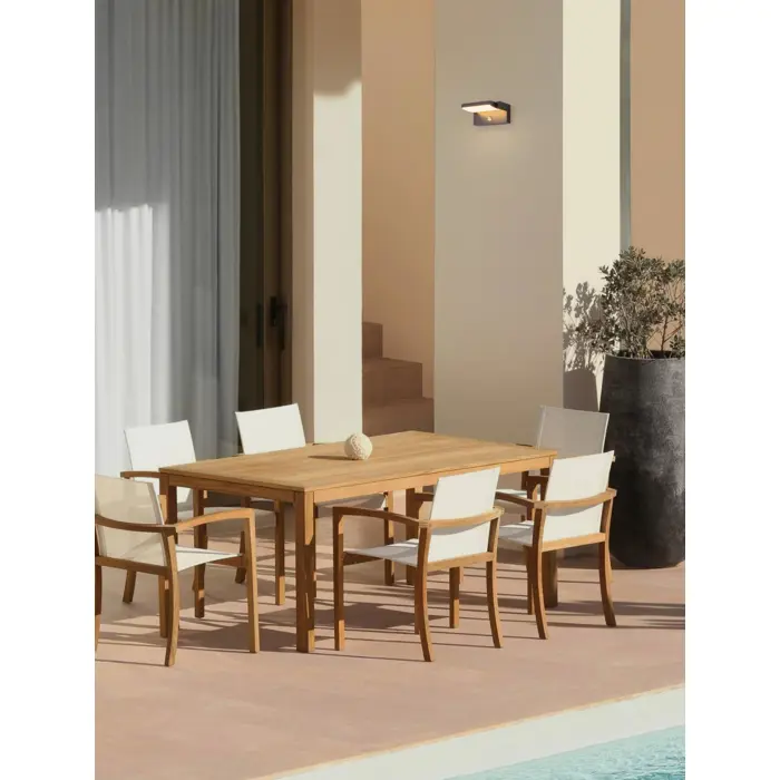 GERBER ZIDNA LAMPA LED 3000K 1261lm IP54 CRNA