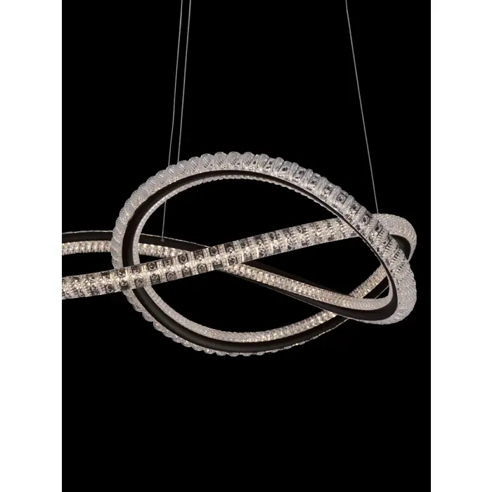 GINEVRA VISILICA LED 56W/3000K/3750lm/DIMM/IP20/CRNA