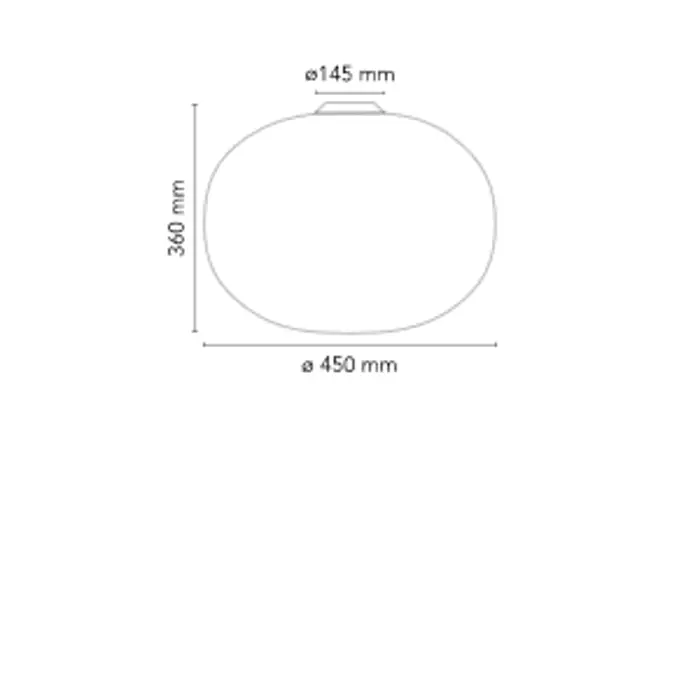 GLO-BALL 2 STROPNA SVJETILJKA E27/150W/220-250V/fi.450mm BIJELA