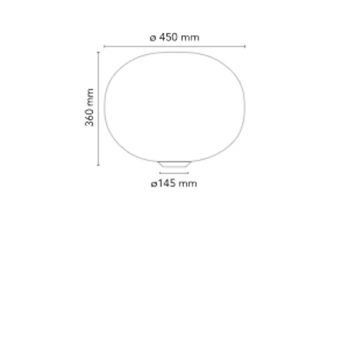 GLO-BALL BASIC 2 STOLNA SVJETILJKA E27/150W/220-240V/450X360mm STAKLO BIJELA