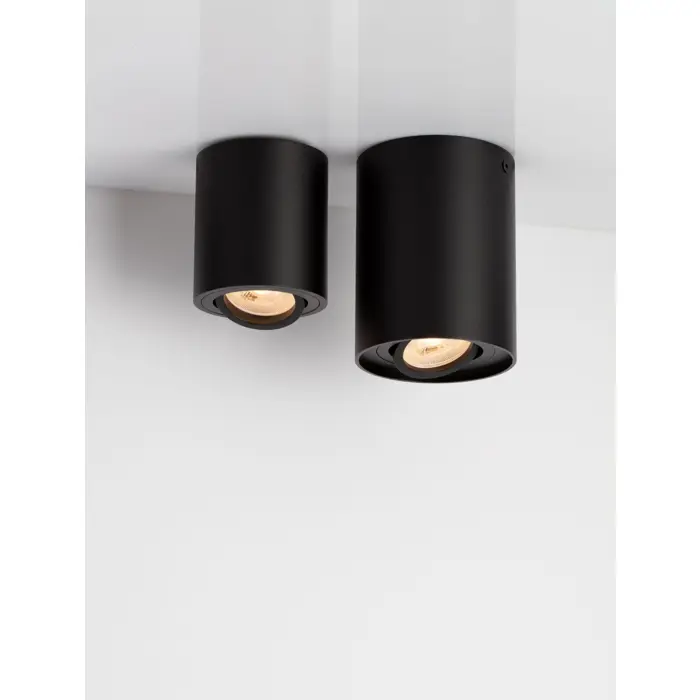 GOZZANO NADGRADNA SVJETILJKA CRNA GU10 1x10 Watt IP20 220-240 Volt