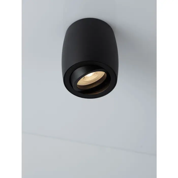 GOZZANO NADGRADNA SVJETILJKA CRNA GU10 1x10 Watt IP20 220-240 Volt