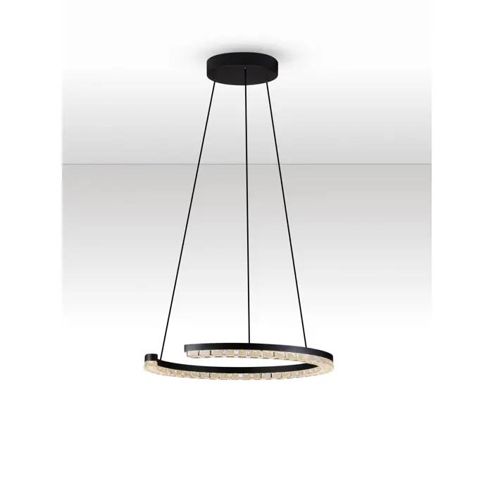 GREAMY LED VISILICA CRNA 21W IP20 3000K TRIAK PRIGUŠLJIVA