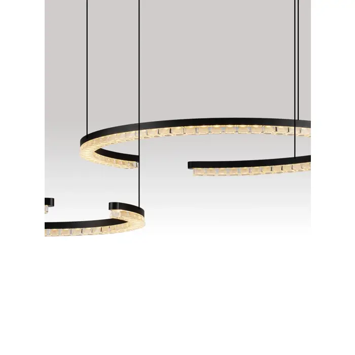 GREAMY LED VISILICA CRNA 49W IP20 3000K TRIAK PRIGUŠLJIVA