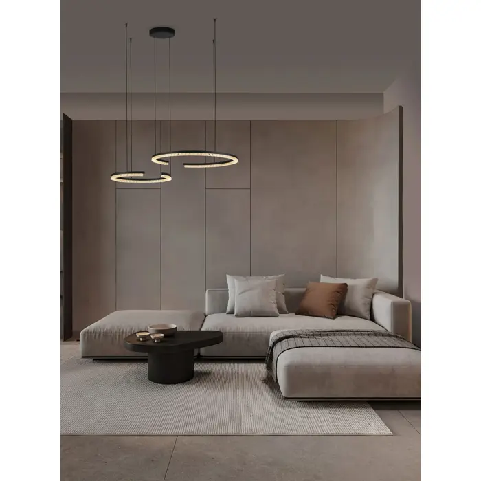 GREAMY LED VISILICA CRNA 49W IP20 3000K TRIAK PRIGUŠLJIVA