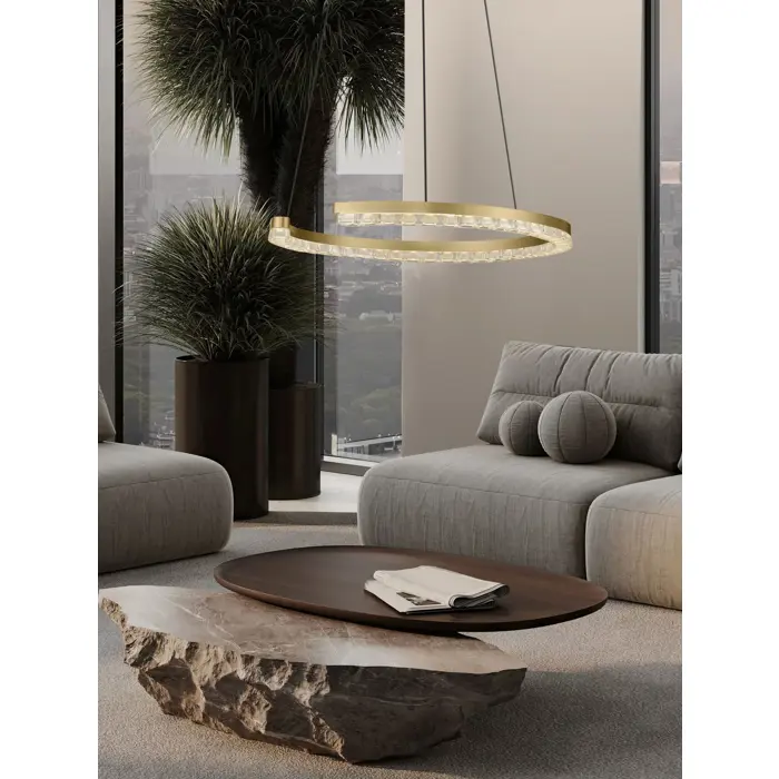 GREAMY LED VISILICA ZLATNA 21W IP20 3000K TRIAK PRIGUŠLJIVA