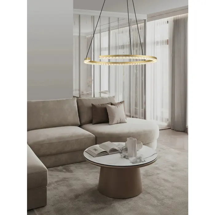 GREAMY LED VISILICA ZLATNA 30W IP20 3000K TRIAK PRIGUŠLJIVA