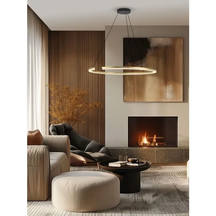 GREAMY LED VISILICA ZLATNA 43W IP20 3000K TRIAK PRIGUŠLJIVA