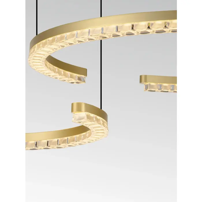 GREAMY LED VISILICA ZLATNA 49W IP20 3000K TRIAK PRIGUŠLJIVA