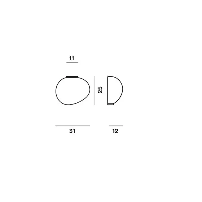 GREGG MEDIA SEMI 2 ZIDNA LAMPA BIJELA