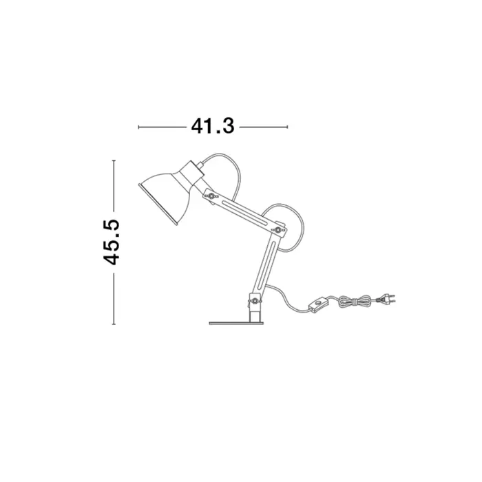 GROU STOLNA LAMPA E27 /IP20/MATT BIJELA