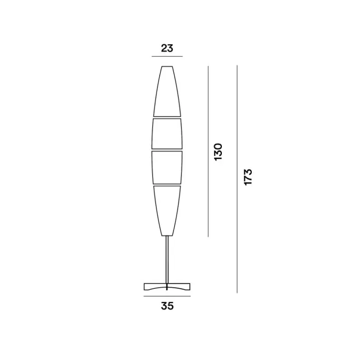 HAVANA TERRA STAJAĆA LAMPA BIJELA