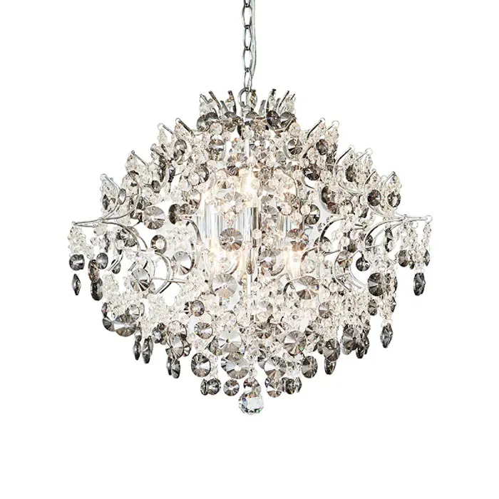 HIDDEN GEM LUSTER 6L CHROME/CLEAR/SMOKE E14