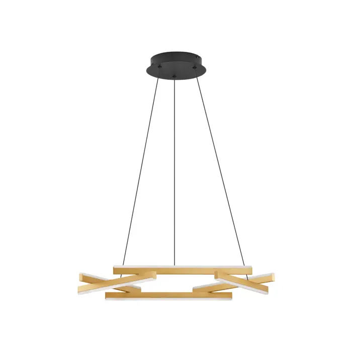 HYDE VISILICA LED 38W/3000K/2046lm/DIMM/IP20/BRUŠENO ZLATNA & CRNA