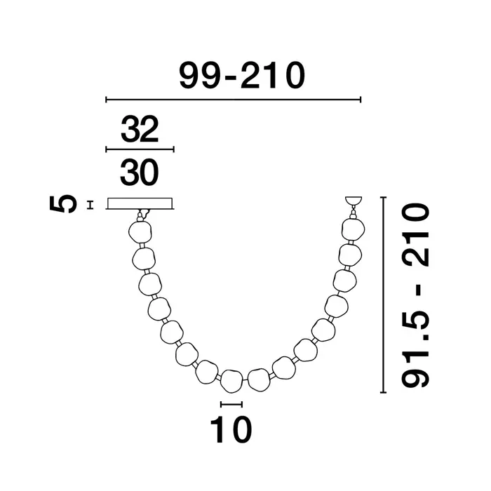 IFOS VISILICA LED/3000K/71W/5044Lm/CRNA