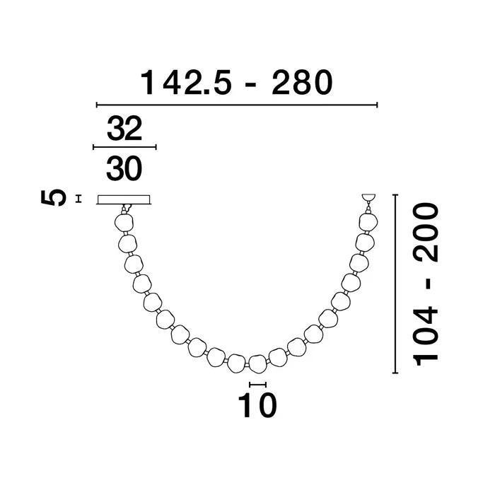 IFOS VISILICA LED/3000K/91W/6659Lm/CRNA