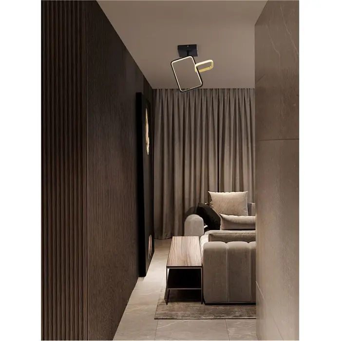 IMAR PLAFONJERA LED/3200K/30W/1261Lm/CRNA
& ZLATNA