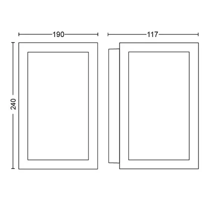 Impress PHILIPS HUE ZIDNA SVJETILJKA CRNA