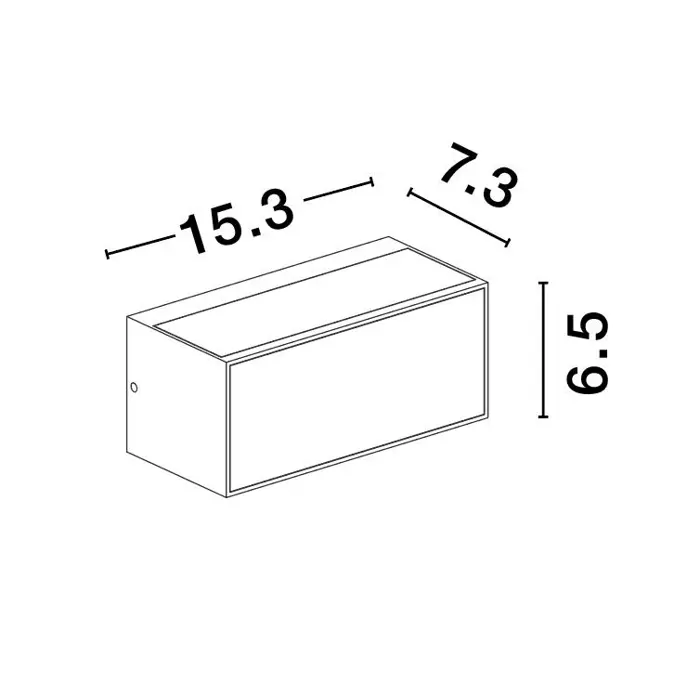 INGA ZIDNA LAMPA LED 3000K 875lm IP65 SMEĐA