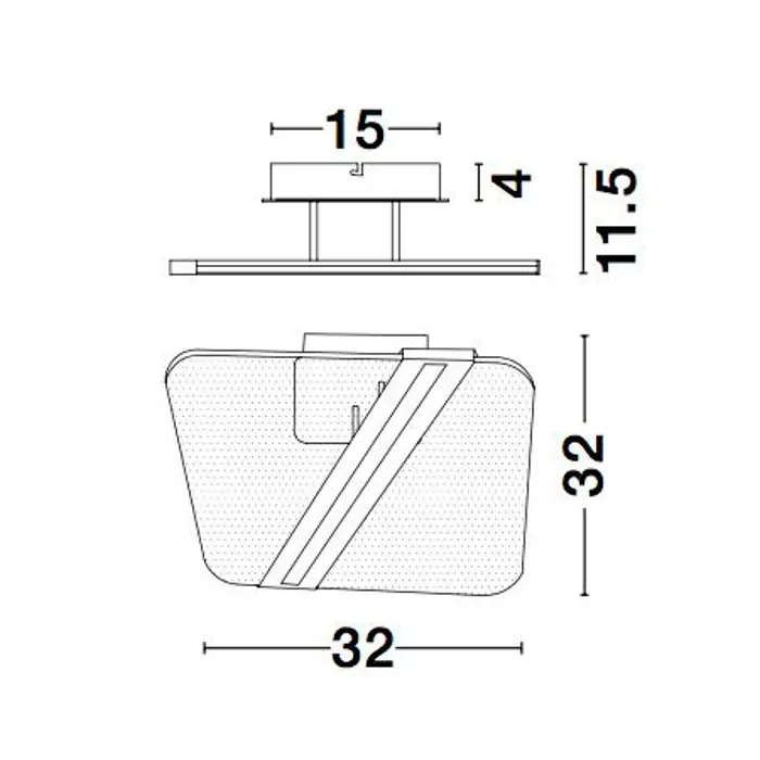 JERTUNA PLAFONSKA SVJETILJKA LED 20W/3000K/1402lm/IP20/ZLATNA