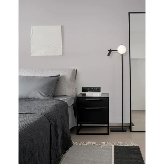 JOLINE STAJAĆA SVJETILJKA LED 9W/3200K/650lm/IP20/CRNA & BIJELA