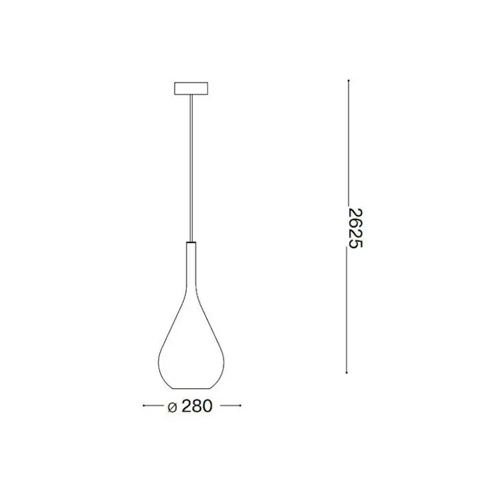 KALIQUE SP1-3 D28 VISILICA CRNA E27 1x42W IP20