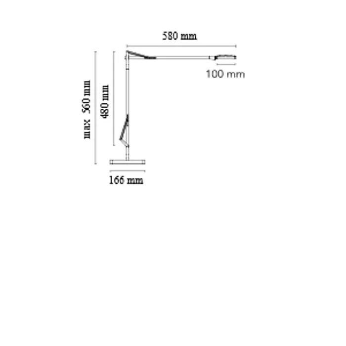 KELVIN LED STOLNA SVJETILJKA ANTRACIT 8W 285lm 3000K IP20