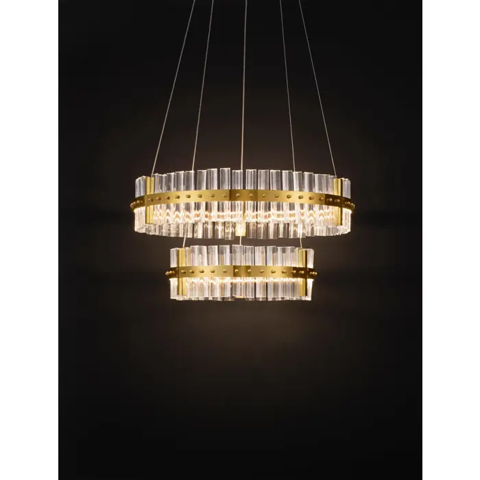 KEZO VISILICA LED/3000K/67W/5709Lm/PLATINUM GOLD